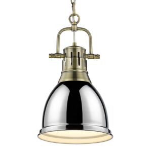 Duncan  Pendant in Aged Brass by Golden Lighting