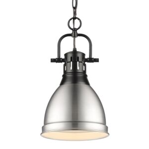 Duncan  Pendant in Matte Black by Golden Lighting