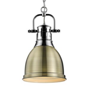 Duncan  Pendant in Chrome by Golden Lighting