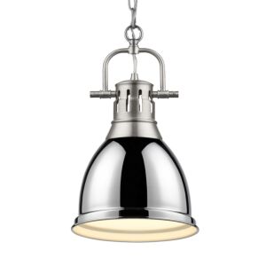 Duncan  Pendant in Pewter by Golden Lighting