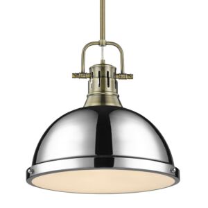 Duncan  Pendant in Aged Brass by Golden Lighting