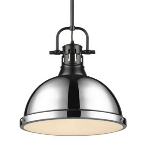 Duncan  Pendant in Matte Black by Golden Lighting