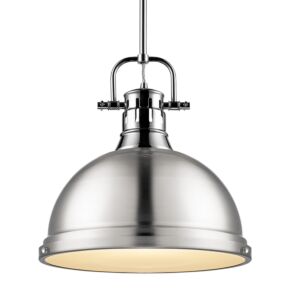 Duncan  Pendant in Chrome by Golden Lighting