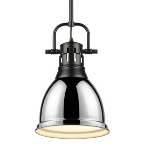 Duncan  Pendant in Matte Black by Golden Lighting