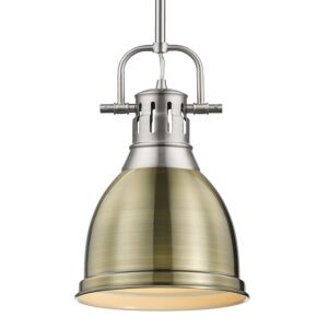 Duncan  Pendant in Pewter by Golden Lighting