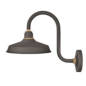 Hinkley Foundry Classic 1-Light Outdoor Wall Light In Museum Bronze