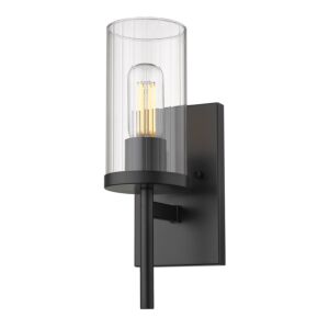 Winslett BLK One Light Wall Sconce in Matte Black by Golden