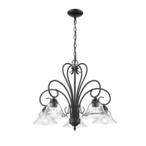 Homestead 5-Light Chandelier in Matte Black