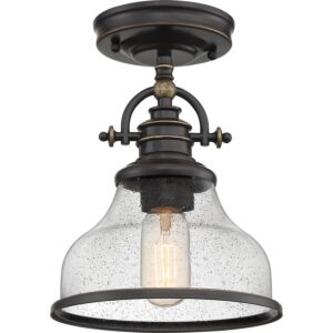 Grant 1-Light Semi-Flush Mount in Palladian Bronze