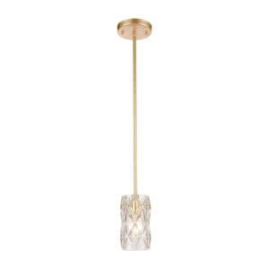 Jenning 1-Light Mini Pendant in Parisian Gold Leaf