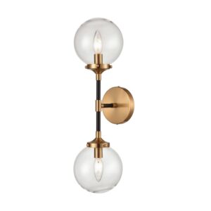 Boudreaux 2-Light Wall Sconce in Antique Gold