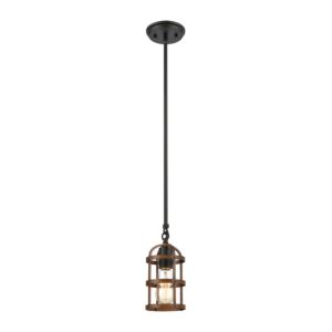 Millville  Mini Pendant in Matte Black by ELK Home