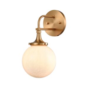 Beverly Hills 1-Light Wall Sconce in Satin Brass