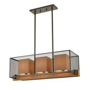 Crossbeam  Island Pendant in Oil Rubbed Bronze by ELK Home