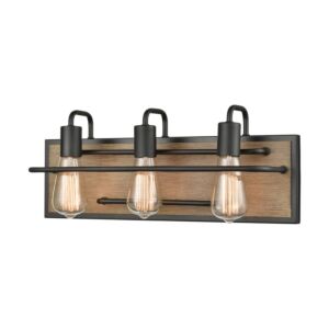 Copley 3-Light Bathroom Vanity Light in Matte Black