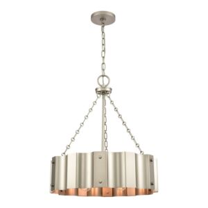 Clausten  Chandelier in Matte Nickel by ELK Home