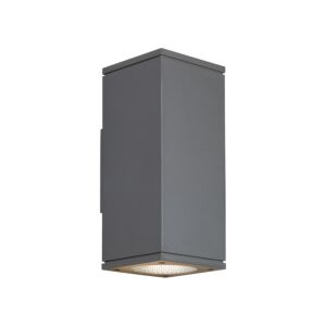 Tegel 1-Light LED Outdoor Wall Lantern in Charcoal