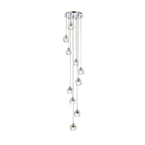 Eren 10-Light LED Pendant in Chrome