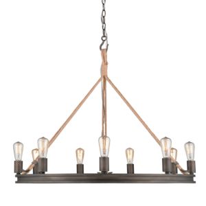  Chatham Chandelier in Gunmetal Bronze