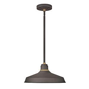 Hinkley Foundry Classic 1-Light Outdoor Wall Light In Museum Bronze