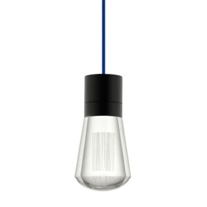 Alva 1-Light LED Pendant in Black