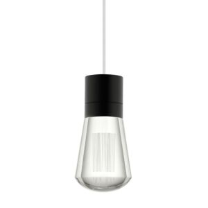 Alva LED Pendant in Black by Visual Comfort Modern