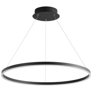 Circulo LED Pendant in Black by Oxygen Lighting