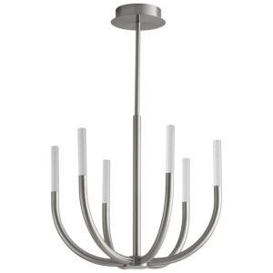 Presto! LED Ceiling Mount in Satin Nickel by Oxygen Lighting