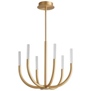 Presto! LED Ceiling Mount in Aged Brass by Oxygen Lighting