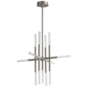 Moxy LED Ceiling Mount in Satin Nickel by Oxygen Lighting