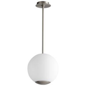 Terra LED Pendant in Satin Nickel by Oxygen Lighting