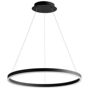 Circulo LED Pendant in Black by Oxygen Lighting