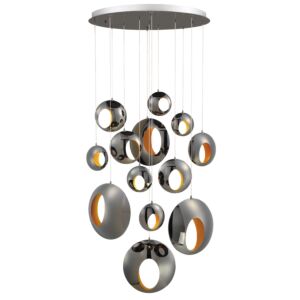 Eurofase Arlington 13-Light Chandelier in Chrome