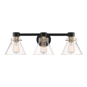 Willow Creek 3-Light Bathroom Vanity Light Bar Vanity in Matte Black