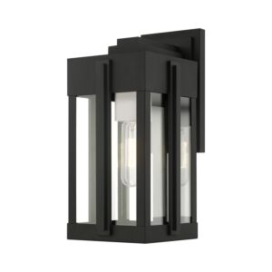 Lexington 1-Light Outdoor Wall Lantern in Black