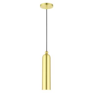 Ardmore 1-Light Pendant in Satin Brass w with Polished Brasss