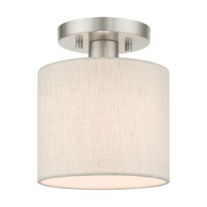 Blossom 1-Light Semi-Flush Mount in Brushed Nickel