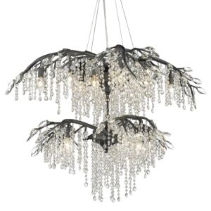 Autumn Twilight  Chandelier in Black Iron by Golden Lighting