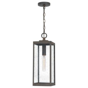 Westover One Light Outdoor Hanging Lantern in Industrial Bronze by Quoizel