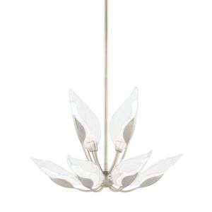 Blossom 10-Light Chandelier in Silver Leaf