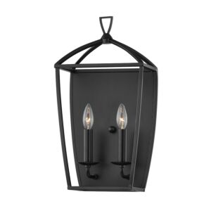 Bryant 2-Light Wall Sconce in Aged Iron