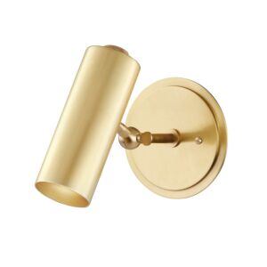 Bushwick 1-Light Wall Sconce in Aged Brass