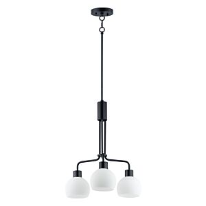 Coraline Three Light Chandelier in Black by Maxim