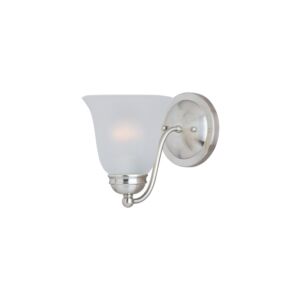 Basix One Light Wall Sconce in Satin Nickel by Maxim