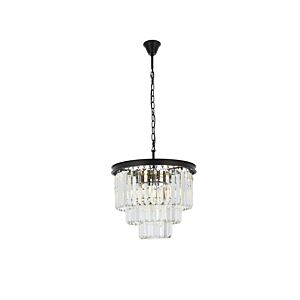 Sydney 9-Light Chandelier in Matte Black