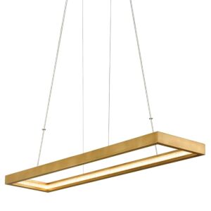 Jasmine LED Linear in Gold Leaf by Corbett Lighting