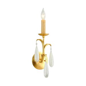 Prosecco  Wall Sconce in Gold Leaf by Corbett Lighting