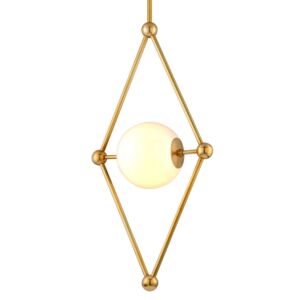 Bickley  Pendant in Vintage Brass by Corbett Lighting