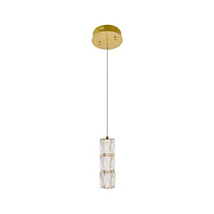 Polaris 1-Light LED Pendant in Gold