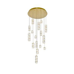 Polaris 16-Light LED Pendant in Gold